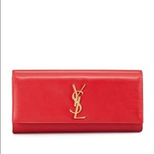 YSL Cassandre Clutch Bag Red